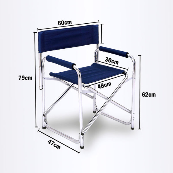 Folding camping directors chair 2024 aluminium