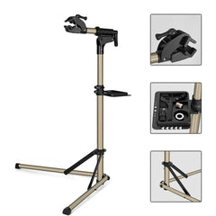 Adjustable Alloy Bike Repair Bicycle MTB Maintenance Rack Home Mechanic Work Stand w Tray