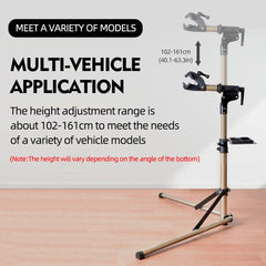 Adjustable Alloy Bike Repair Bicycle MTB Maintenance Rack Home Mechanic Work Stand w Tray