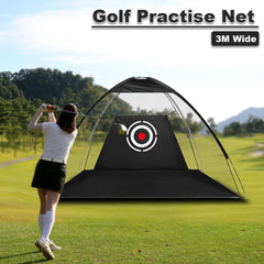 Portable Golf Practice Net Hitting Driving Chipping Target Training Aid Mat