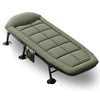 Folding Foldable Portable Camping Bed Cot Recliner Chair Beach Single Outdoor Stretcher - green