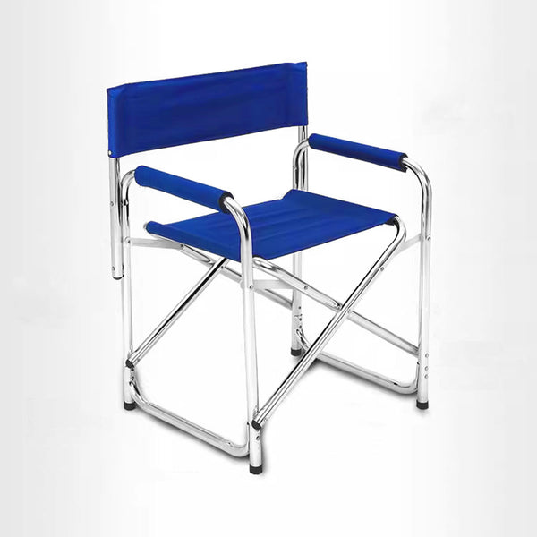 Copy of Directors Aluminium Folding Chair Camping Picnic Director Fishing Foldable - blue