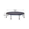 Mini Trampoline Jogger Rebounder Home Gym Workout Fitness - black