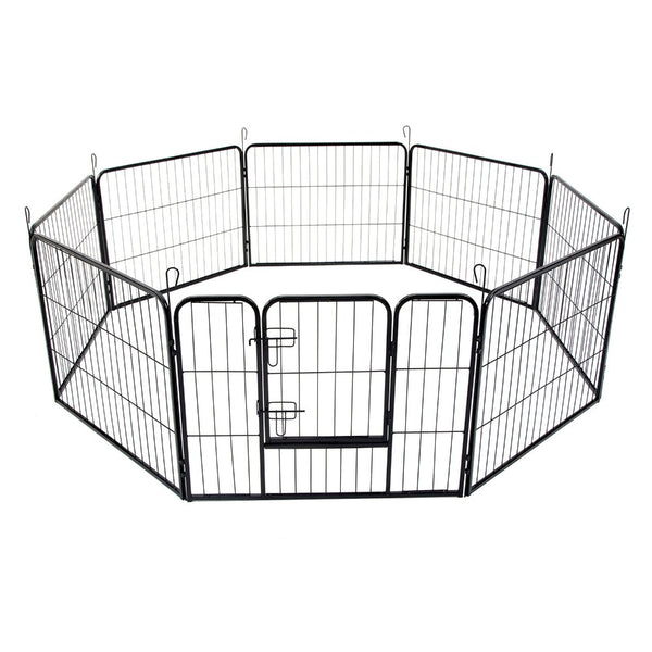 Extra Heavy Duty 8 Panel Pet Playpen Dog Cage Puppy Exercise Crate Enclosure Rabbit Fence