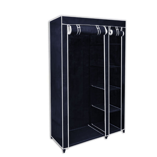 5 Shelves Brand New Easy to assemble Portable Wardrobe - navy