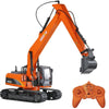 HUINA 1/14 15CH RC Alloy Long Arm Excavator Construction Engineering Vehicle Toy