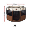 8 Panel Pet Dog Cat Crate Play Pen Bags Kennel Portable Tent Playpen Puppy Cage Medium